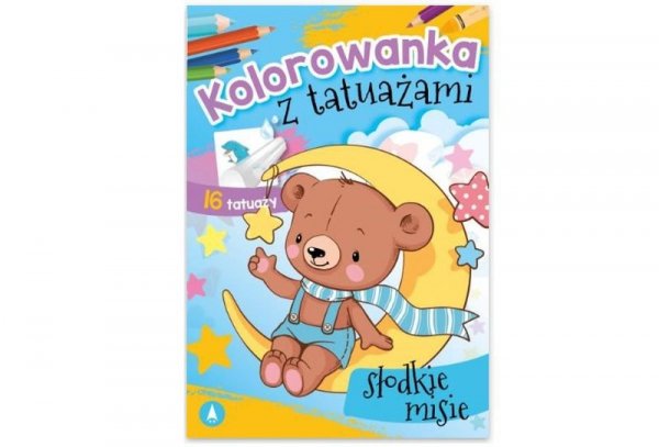 SKRZAT-WYDAWNICTWO Kolorow.z tatuaż.Słodkie misie 73010 