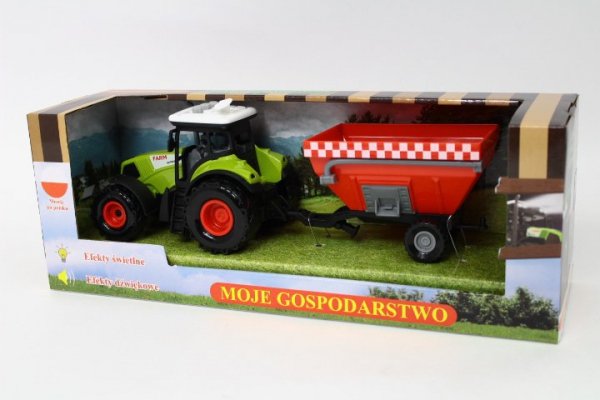 SWEDE Traktor+przyczepa polski mod.dźw.Q5950 59505