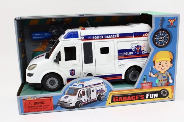 MZ-IMPORT Auto policja św/dźw rozkręcana YW8088A 09998