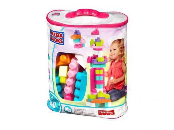 MATTEL MEGA BLOKS klocki 80el torba niebieska DCH63 /4