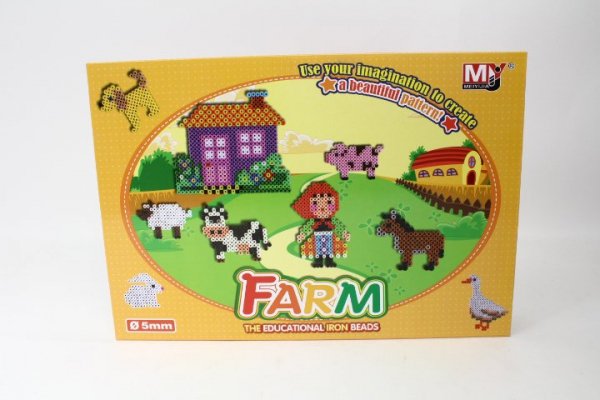HIPO Koraliki Farma do zgrzewania 3000szt HKZ10 19032