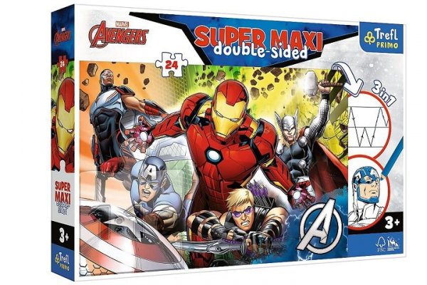 TREFL PUZZLE 24 SUPERMAXI Silni Avengers/ Marvel 41007