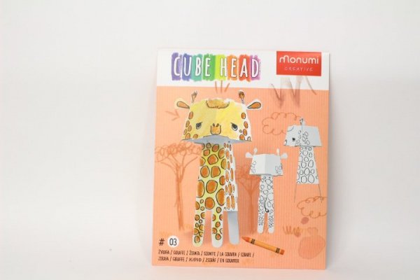 MONUMI Złóż i pokoloruj Cubehead Regular Żyrafa 10128