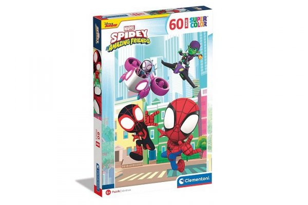 CLEMENTONI - PUZZLE CLE puzzle 60 maxi SuperKolor Marvel Spidey 26476