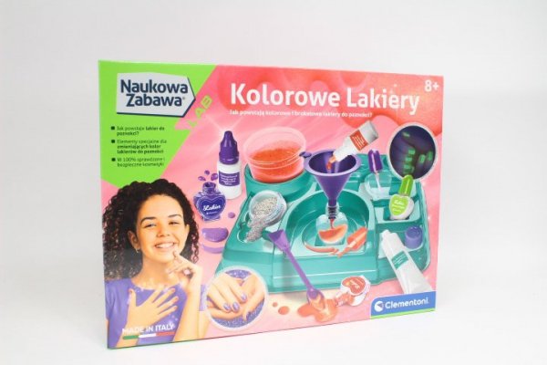 CLEMENTONI - ZABAWKI CLE Naukowa zabawa Kolorowe lakiery do pazn.50793