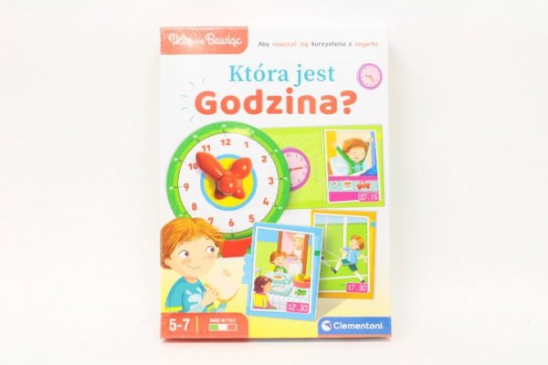 CLEMENTONI - ZABAWKI CLE Uczę się bawiąc! Która jest godzina? 50771