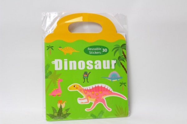 ASKATO Książeczka z naklejkami Dinozaury 22618