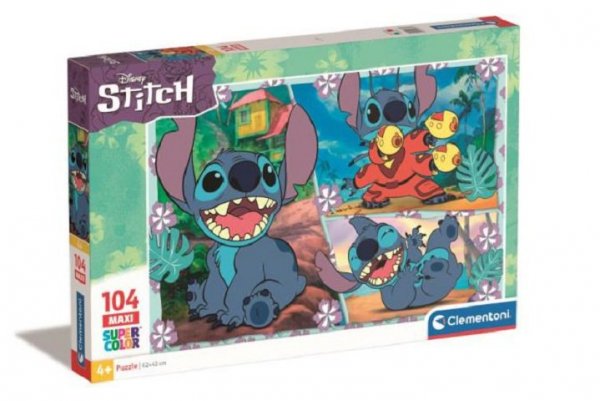CLEMENTONI CLE puzzle 104 maxi Disney Stitch 23776