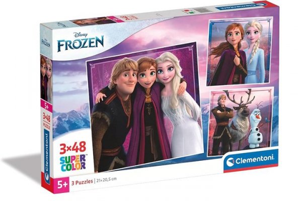 CLEMENTONI - PUZZLE CLE puzzle 3x48 Square Frozen 25306