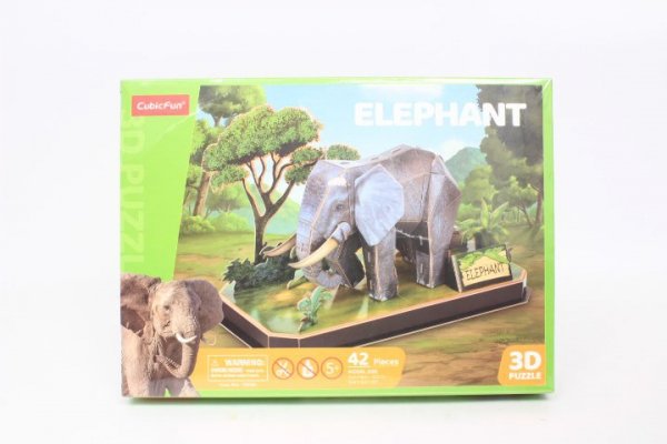DANTE Cubic Fun puzzle 3D Zwierzęta Słoń 08585