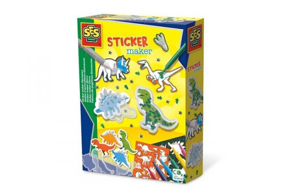 SES CREATIVE SES Stwórz naklejki- dinozaury 14282 42827