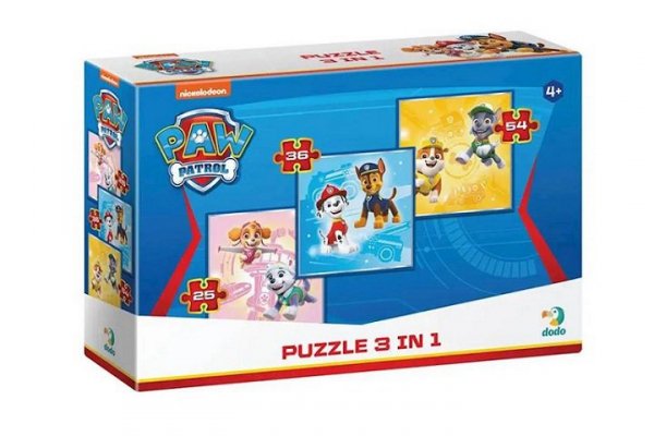 DODO - PUZZLE/GRY MAKSIK Puzzle 3w1 Paw Patrol DOB5703 05703