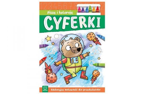 AKSJOMAT Piszę i koloruję Cyferki Eduk.malow.przedszk.35336