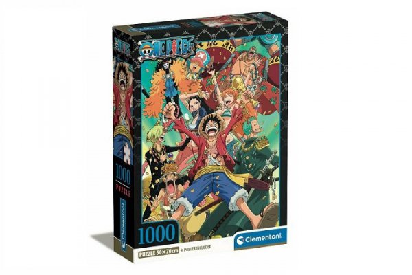 CLEMENTONI - PUZZLE CLE puzzle 1000 Compact Anime OnePiece 39921