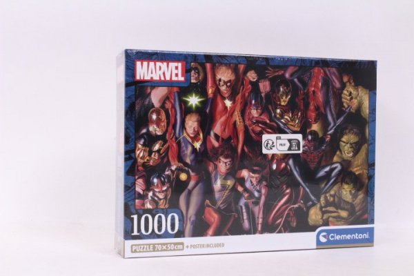 CLEMENTONI CLE puzzle 1000 Compact Marvel The Avengers 39857