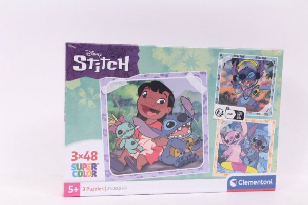 CLEMENTONI - PUZZLE CLE puzzle 3x48 SuperKolor Stitch 25321
