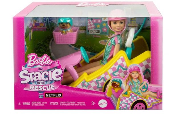 MATTEL Barbie lalka Stacie + go-kart HRM08 /2