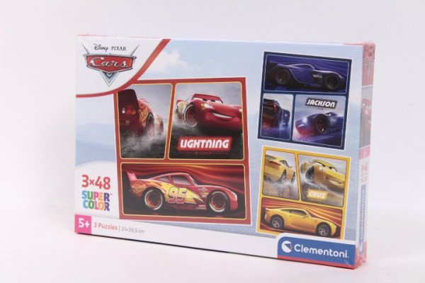 CLEMENTONI CLE puzzle 3x48 SuperKolor Cars 25305