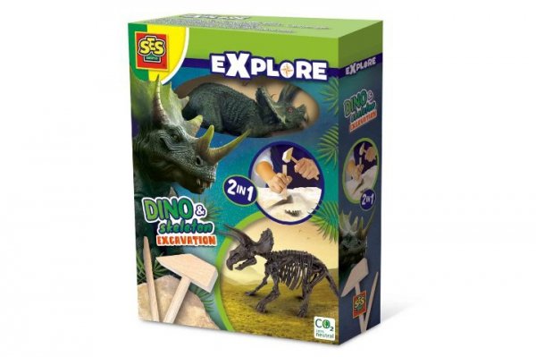 SES CREATIVE SES Skamielina dinoz.2w1 Triceratops 25093 50935