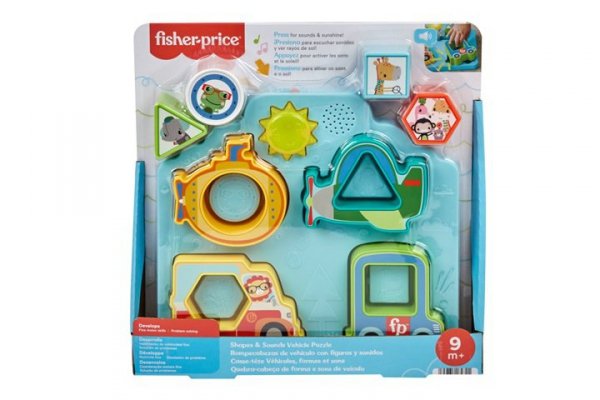 MATTEL FP ukł.puzzle Pojazdy kształty dźw. HRP31 /6
