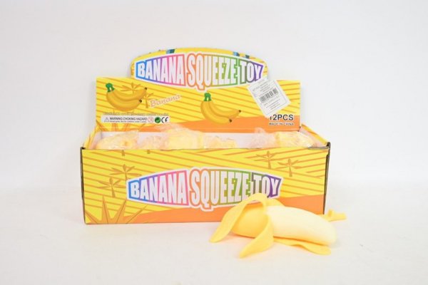 TOPGIFTS Gniotek banan 12szt/box TG71151 92340
