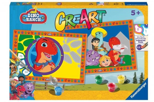 RAVENSBURGER RAV CreArt dla dzieci Junior: Dino Ranch 23559