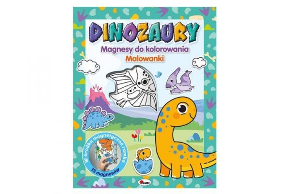 MOREX Magnesy do kolorowania Dinozaury 13891