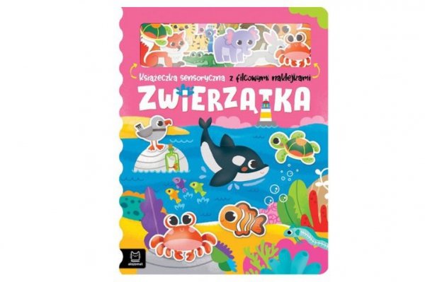 AKSJOMAT Zwierzątka Książeczka z filcowymi naklejkami 38153