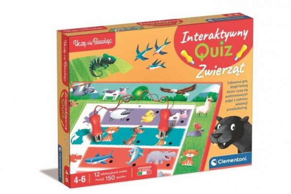 CLEMENTONI - ZABAWKI CLE Uczę się bawiąc! Interakt.quiz Zwierzęta 50942