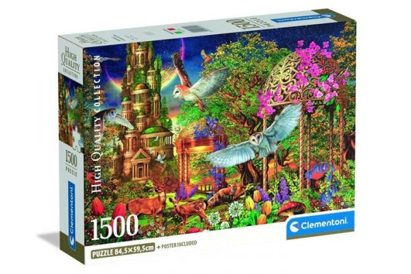 CLEMENTONI - PUZZLE CLE puzzle 1500 Compact WoodlandFantasyGard.31741