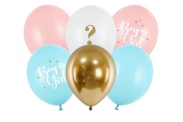 PARTYDECO Balony 30cm Boy or Girl mix A6 99071