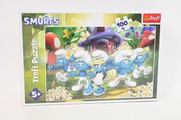 TREFL PUZZLE 100 Poznaj Smerfy /The Smurfs 16487