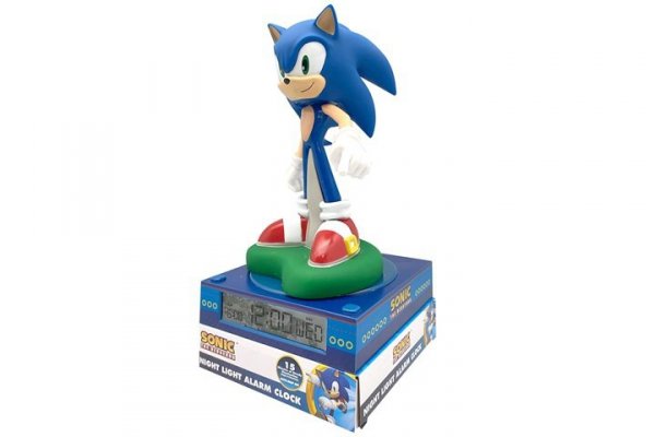 KIDS EUROSWAN HISZPANIA SONIC lampka z budzikiem NC3023M 86345