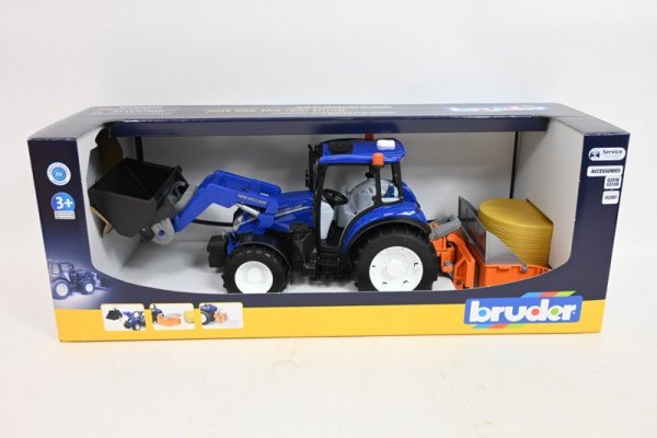 BRUDER - ATA BRUDER New Holland TS.120 z ładowaczem 02187