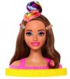 MATTEL BARBIE GŁOWA DO STYLIZACJI NEONOWA BRĄZ HMD80 3+