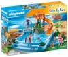 PLAYMOBIL FAMILY FUN BASEN ODKRYTY ZE ZJEŻDŻALNIĄ 4858 4+