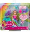 MATTEL LALKA BARBIE CHELSEA PRZEBIERANKI + UBRANKA GTF40 3+