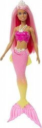 MATTEL BARBIE DREAMTOPIA SYRENKA RÓŻOWO-ŻÓŁTY OGON HGR11 3+