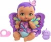 FISHER PRICE LALKA MY GARDEN BABY KARMIENIE I PRZEWIJANIE FIOLETOWA 2+