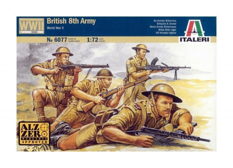 ITALERI BRITISH 8TH ARMY WORLD WAR II 6077 SKALA 1:72