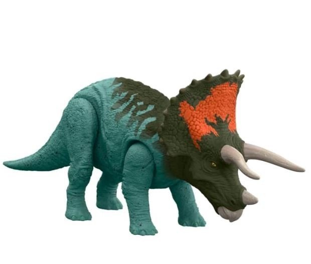 MATTEL JURASSIC WORLD DINOZAUR DZIKI RYK TRICERATOPS 4+