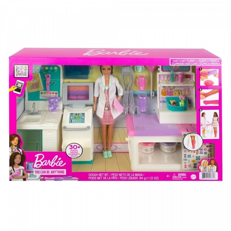 MATTEL BARBIE U LEKARZA ZAKŁADAMY GIPS ZESTAW GTN61 4+