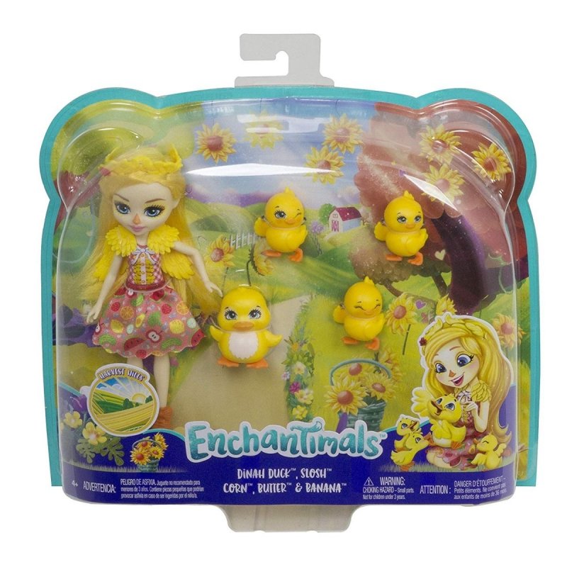 MATTEL LALKA ENCHANTIMALS RODZINA WIELOPAK KACZUSZKA GJX45 4+