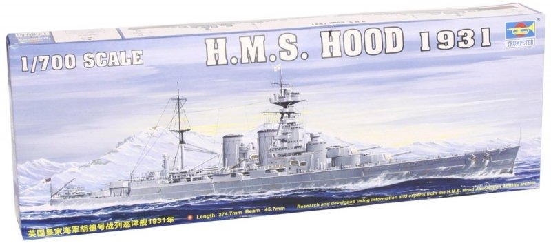 TRUMPETER HMS HOOD 1931 05741 SKALA 1:700