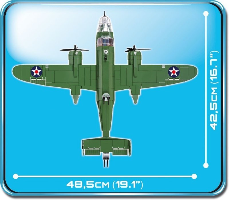 COBI KLOCKI MAŁA ARMIA NORTH AMERICAN B-25 MITCHELL 5541 7+