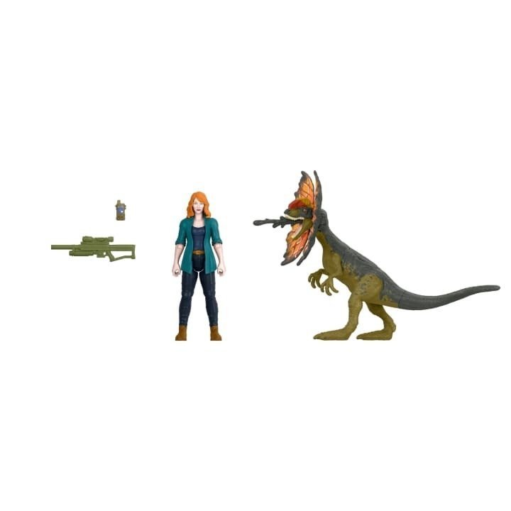 MATTEL JURASSIC WORLD CLAIRE + DILOFOZAUR GWM28 4+