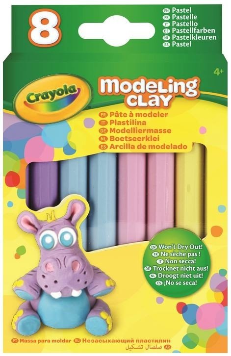 CRAYOLA PLASTELINA PASTELOWA 4+