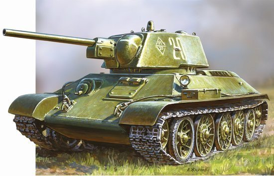 ZVEZDA T-34/76 SOVIET TANK SNAP KIT 5001 SKALA 1:72