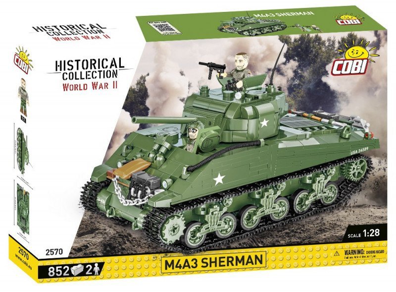 COBI HISTORICAL COLLECTION WWII M4A3 838EL. 2570 7+