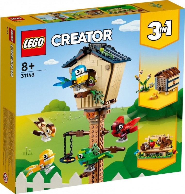 LEGO CREATOR BUDKA DLA PTAKÓW 3W1 31143 8+
